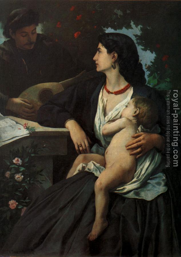 Anselm Feuerbach : Mandolin Player Anselm Feuerbach : Mandolin Player